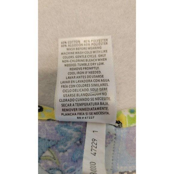 B Scrubs Women's Scrub Top Size Small Multi-Color with Butterflies & Hearts - Picture 4 of 4